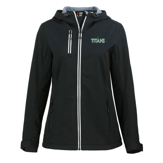 tc-titans-ball-dome-clique-womens-eco-stretch-softshell-jacket — Black — Front — source sha256 b91f0b1b1d989ca2a71ffbbc5d6008010b4bc92629963271e89c7d4dc5ae0413 — Color position 1