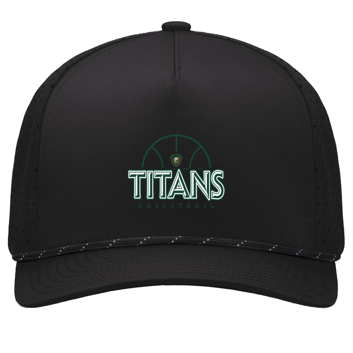 tc-titans-ball-dome-pacific-headwear-weekender-perforated-snapback-cap — Black/Black — Front — source sha256 cc3d3c745f70384abcfbf68402906e6dc10eb025c119320ee7c599dc2c92d081 — Color position 1