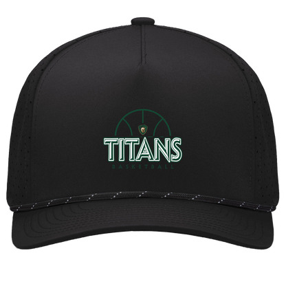 tc-titans-ball-dome-pacific-headwear-weekender-perforated-snapback-cap — Black/Black — Front — source sha256 cc3d3c745f70384abcfbf68402906e6dc10eb025c119320ee7c599dc2c92d081 — Color position 1