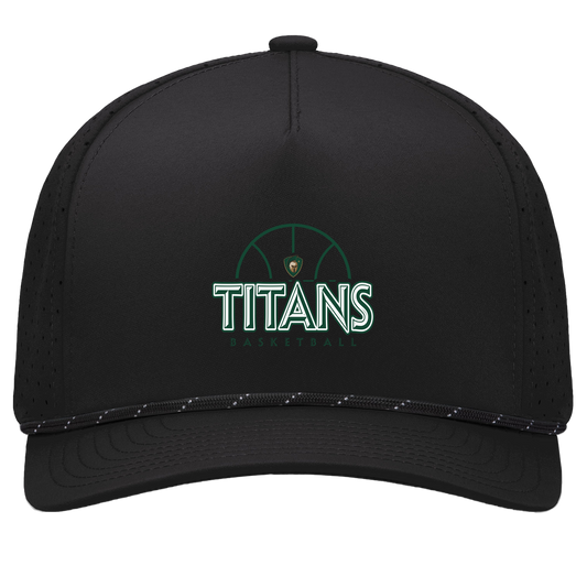tc-titans-ball-dome-pacific-headwear-weekender-perforated-snapback-cap — Black/Black — Front — source sha256 cc3d3c745f70384abcfbf68402906e6dc10eb025c119320ee7c599dc2c92d081 — Color position 1