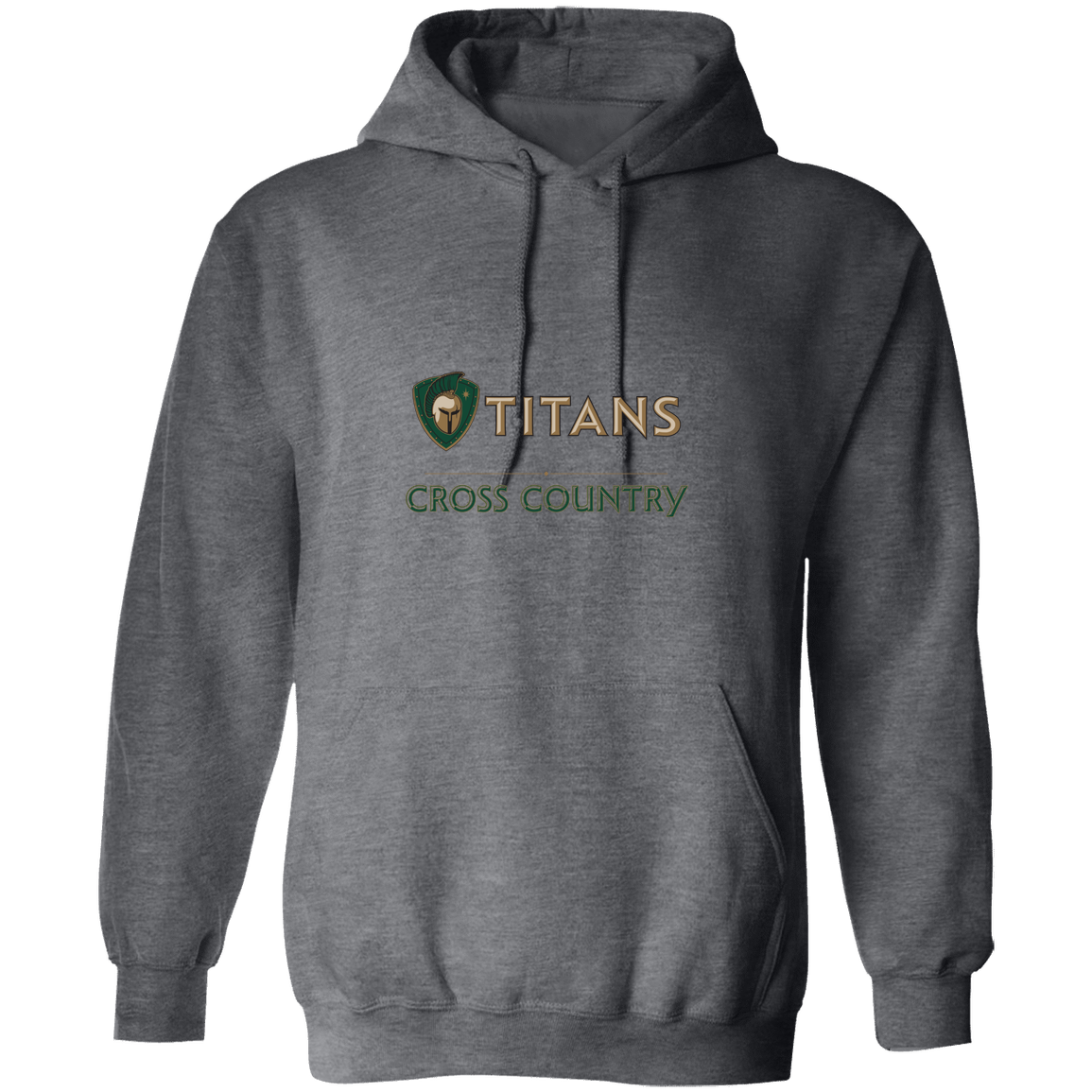 tc-titans-cross-country-basic-gildan-pullover-hoodie — Dark Heather — Front — source sha256 263d0cfcbbe4f577e83c3feda8ce3b13fd77ca639c9a7f27765e165b104b656e — Color position 6