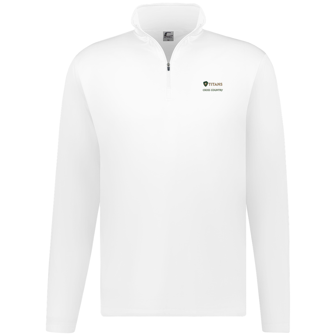 tc-titans-cross-country-basic-c2-mens-1-4-zip-pullover — White — Front — source sha256 3c58ebe37f5e91431b6694e73e7835ca3a57f28f64f4e29fd183d2f16184142e — Color position 3