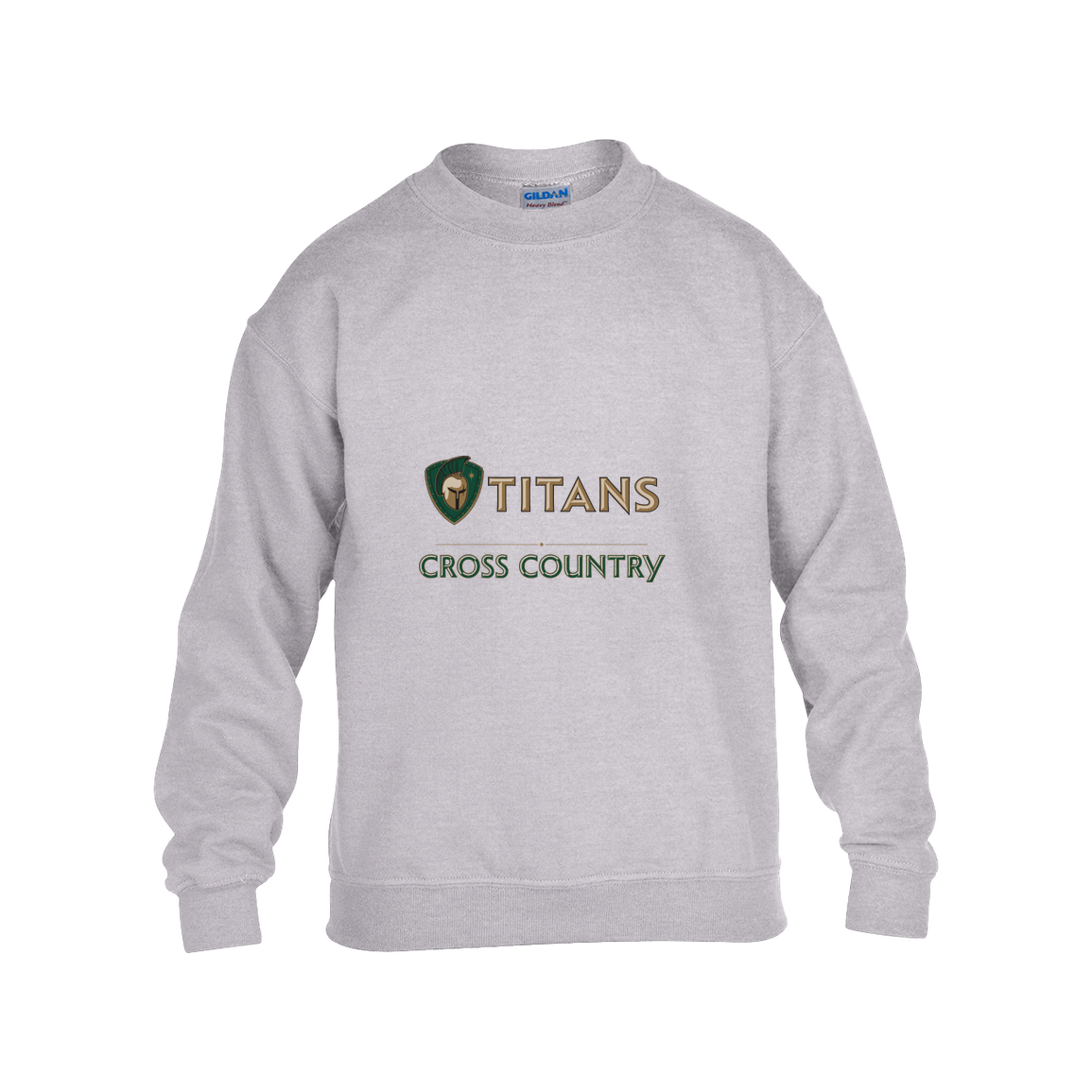 tc-titans-cross-country-basic-gildan-kids-heavy-blend-fleece-crew — Grey — Front — source sha256 441a8176049466fffbbd57e5a3105287f337edd89f4191c0fa02898a2fb1b981 — Color position 3