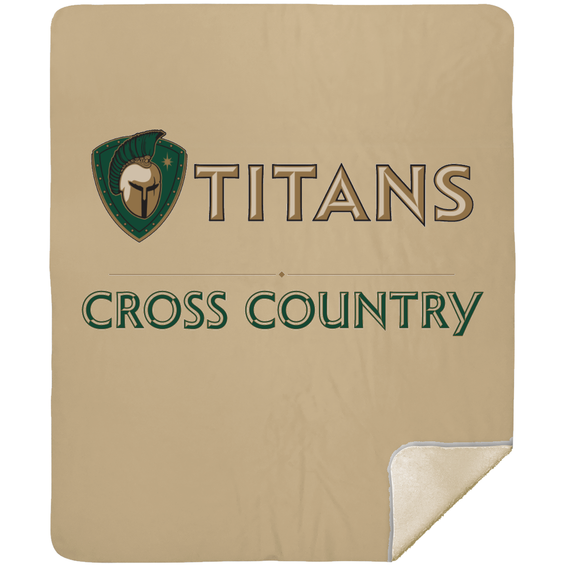 tc-titans-cross-country-basic-mshm-premium-sherpa-blanket-50x60 — Tan — Front — source sha256 537f596e1d156079f51bae9822ce01012b7bb01596000736ad164e9f7e6146d2 — Color position 5
