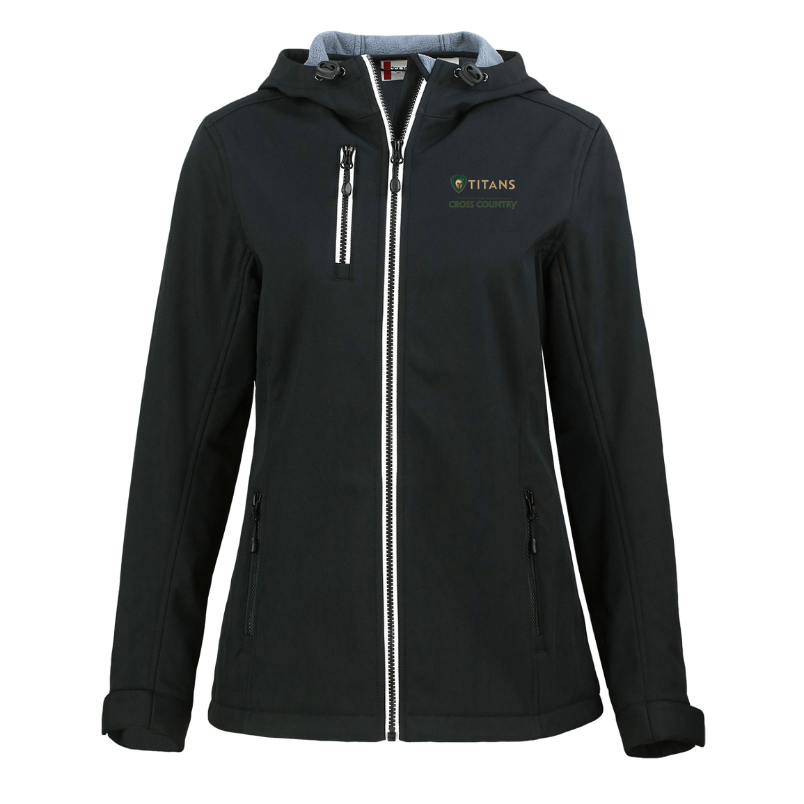 tc-titans-cross-country-basic-clique-womens-eco-stretch-softshell-jacket — Black — Front — source sha256 aac77c4ef1087b3137a089224641751624acb03b166627d0ab7d3c8014dad95e — Color position 1