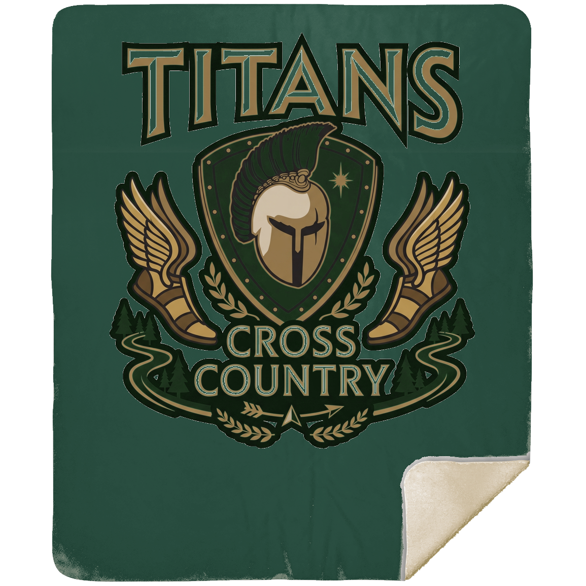 tc-titans-cross-country-insignia-mshm-premium-sherpa-blanket-50x60 — Forest — Front — source sha256 05c8fd8160049e13697cb80fcafdb440a4a3e5c3483fd796478797e4fd5e20fe — Color position 6