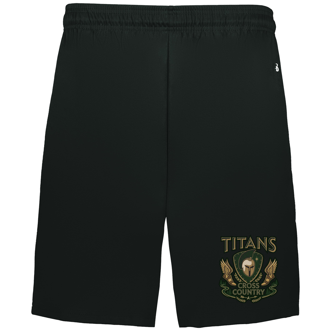 tc-titans-cross-country-insignia-badger-adult-b-core-7-inch-short-with-pockets — Black — Front — source sha256 14c9b97ace09cceeb4c6fac12ca1f48df24444a0e10641344cf43962f23369c6 — Color position 1