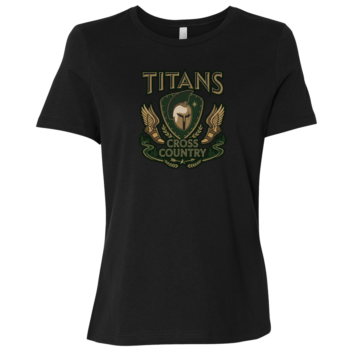 tc-titans-cross-country-insignia-bella-canvas-ladies-relaxed-jersey-short-sleeve-t-shirt — Black — Front — source sha256 4a68e17f5196e0160a168206b88ff3fabe0d92aa1cdb34879832d594cf561d72 — Color position 5