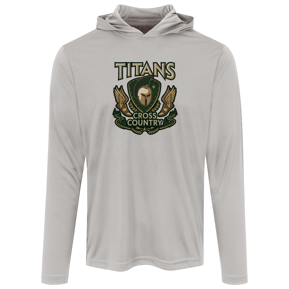 tc-titans-cross-country-insignia-sport-tek-mens-competitor-hooded-tee — Silver — Front — source sha256 4e34eb7d92d2bac2b517d810bbfa4b1916be94bbfde538616766fec3e9e8ca99 — Color position 3