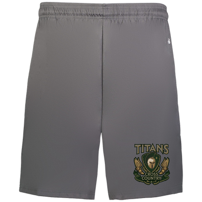 tc-titans-cross-country-insignia-badger-adult-b-core-7-inch-short-with-pockets — Graphite — Front — source sha256 60284ab31cfe2e2af7c430c263998e62b39b63edad2a051097d65d9176333cb9 — Color position 2
