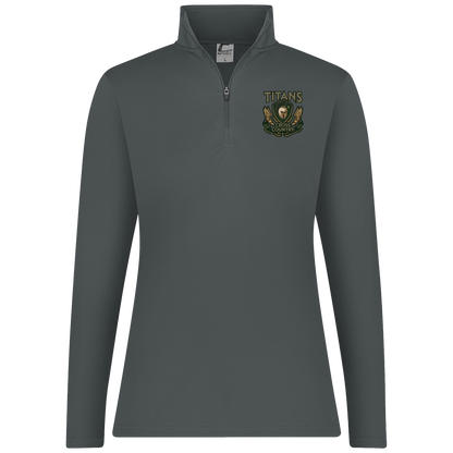 tc-titans-cross-country-insignia-c2-womens-1-4-zip-pullover — Graphite — Front — source sha256 634979ad58c212f97fc835be1b19466946efa93633c470eeebc81d972250ab28 — Color position 4