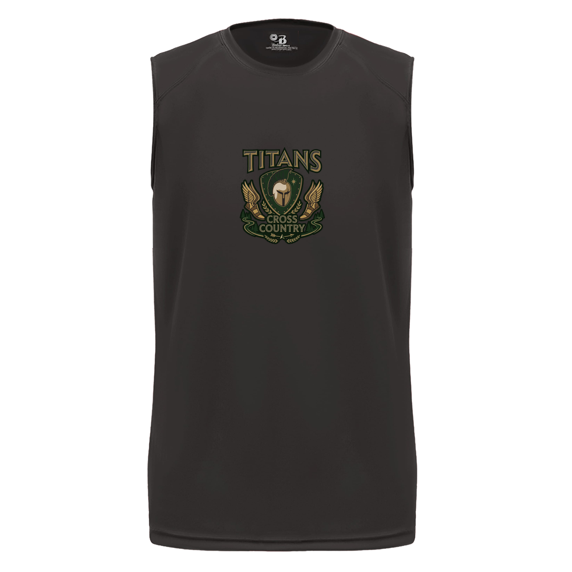 tc-titans-cross-country-insignia-badger-b-core-sleeveless-performance-tee — Black — Front — source sha256 6d360f293f6ca95c7e1337c6461b85fbc1c29b8ffa4368eb94a95f6245665be7 — Color position 1