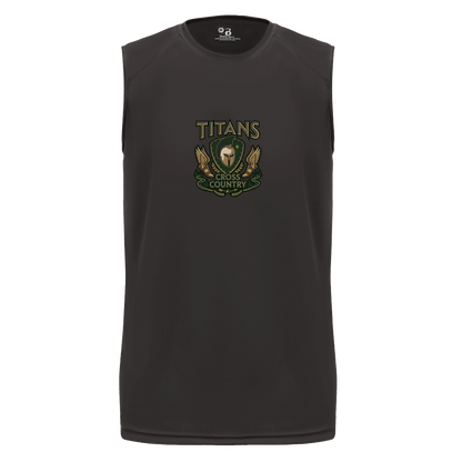 tc-titans-cross-country-insignia-badger-b-core-sleeveless-performance-tee — Black — Front — source sha256 6d360f293f6ca95c7e1337c6461b85fbc1c29b8ffa4368eb94a95f6245665be7 — Color position 1