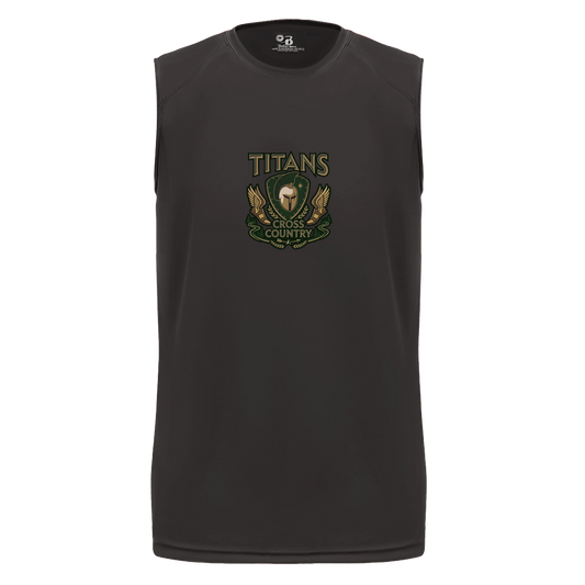tc-titans-cross-country-insignia-badger-b-core-sleeveless-performance-tee — Black — Front — source sha256 6d360f293f6ca95c7e1337c6461b85fbc1c29b8ffa4368eb94a95f6245665be7 — Color position 1