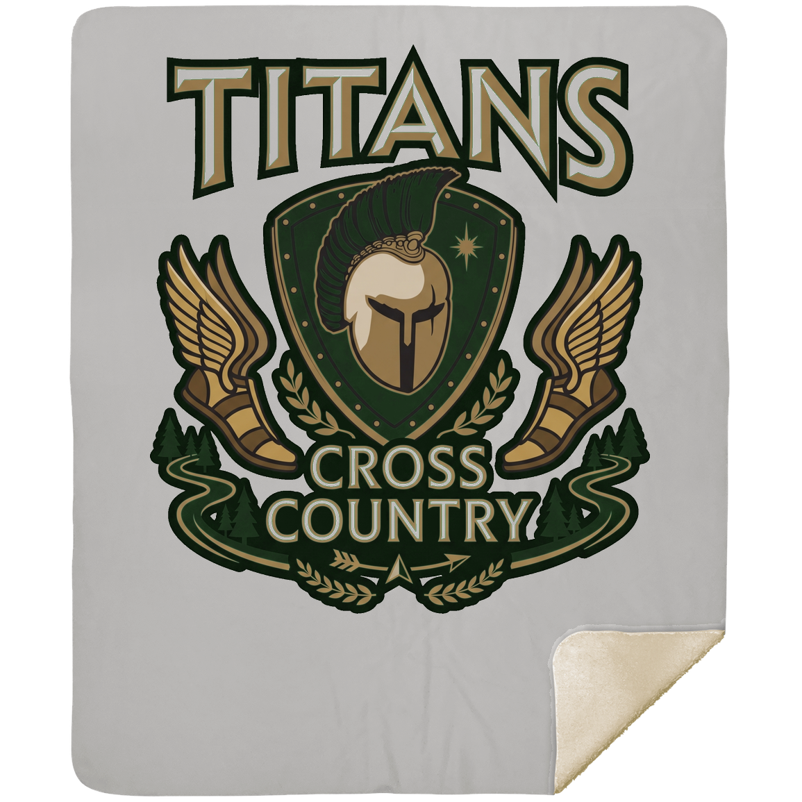 tc-titans-cross-country-insignia-mshm-premium-sherpa-blanket-50x60 — Silver — Front — source sha256 fc258bd7111d30a8c705a8d95330e7067b1c454fd4e58bca518df258a77bfdb0 — Color position 4