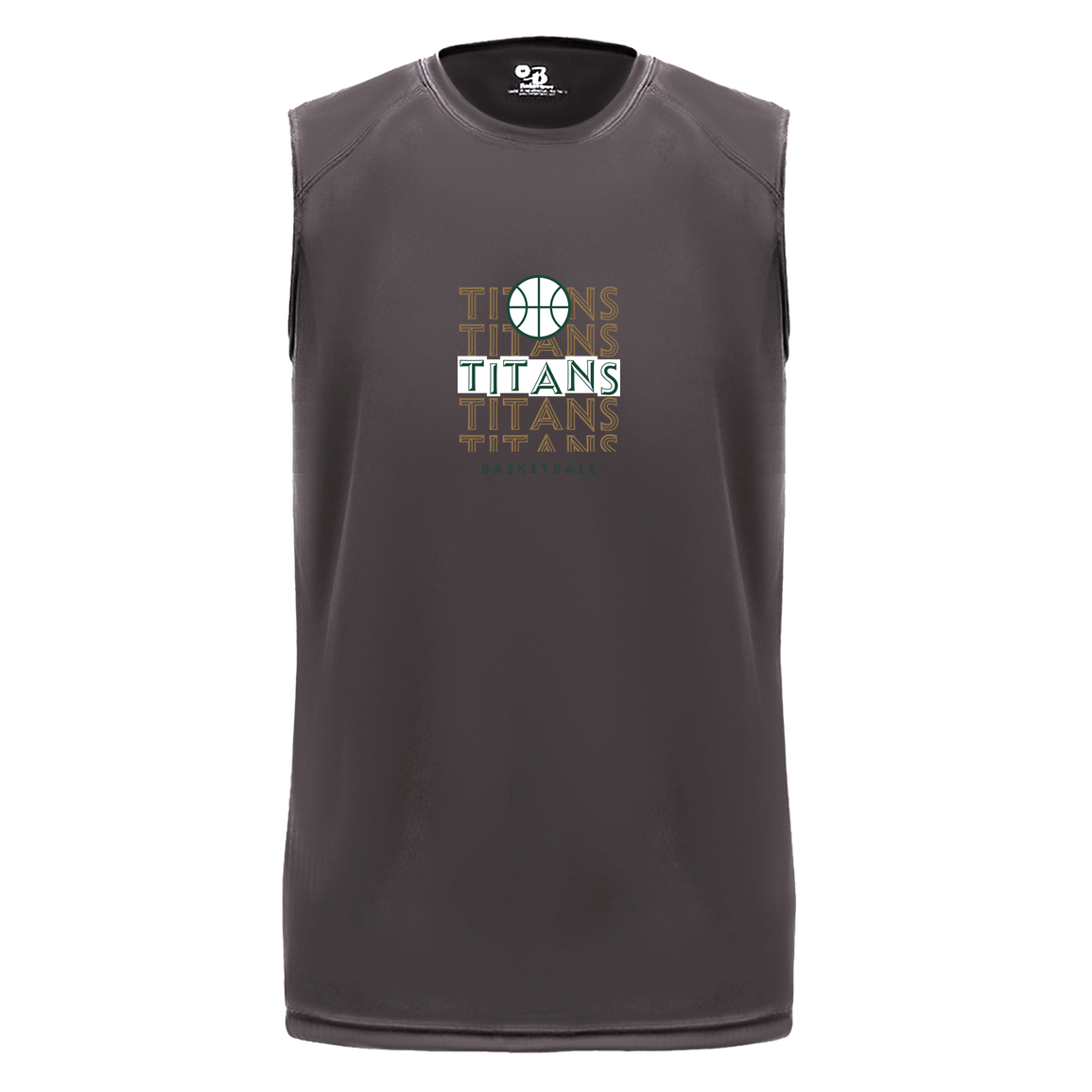 tc-titans-echo-highlight-badger-b-core-sleeveless-performance-tee — Graphite — Front — source sha256 19ab476554b7b6c7bceb97136f7f3bd684ad6a961929a03027387b2fb6cc7944 — Color position 2