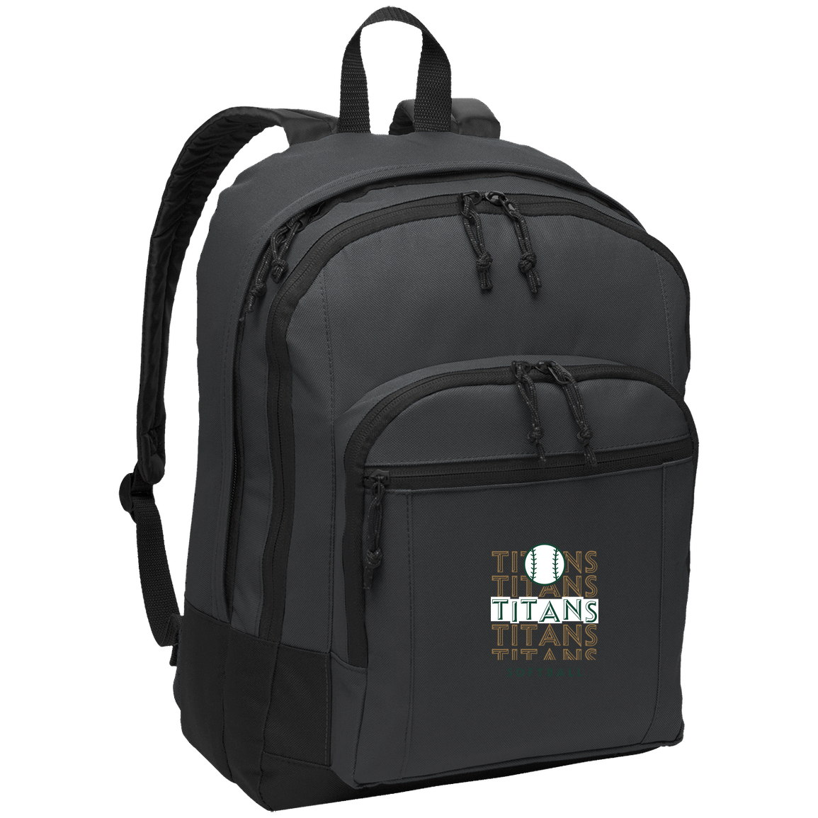 tc-titans-echo-highlight-2-port-authority-basic-backpack — Dark Charcoal — Front — source sha256 002a6e30668ecee4920ae0b89f4efeb1720d9fc2b0b28ab574f37c9dbf8e2205 — Color position 2