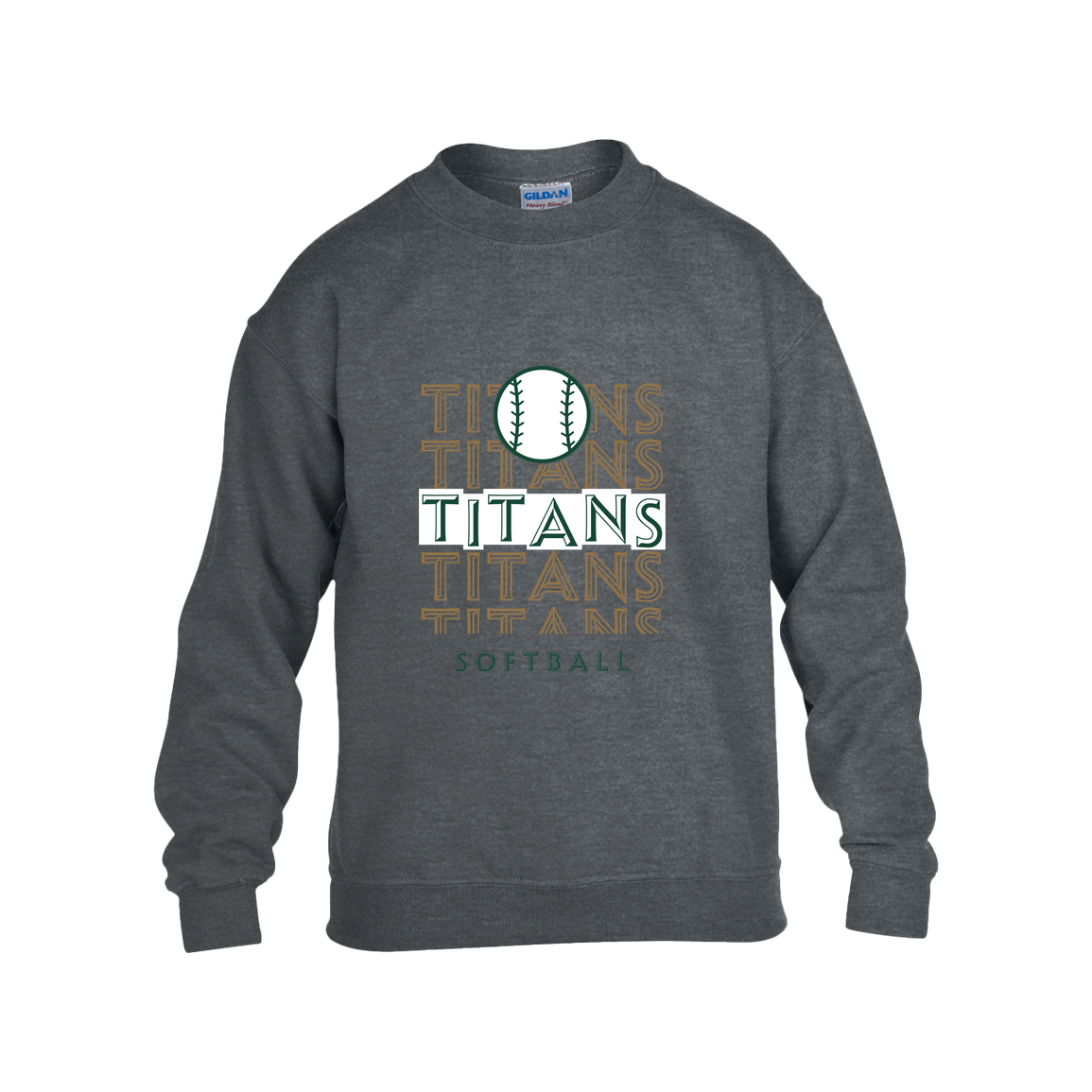 tc-titans-echo-highlight-2-gildan-kids-heavy-blend-fleece-crew — Dark Heather — Front — source sha256 0c419c20cbefcbf9da37904a674f062f7bb256def07512f4a932f0f016af1e89 — Color position 2