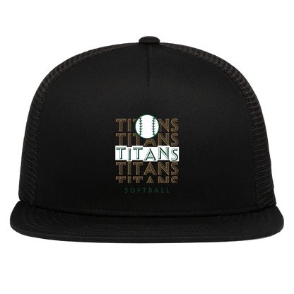 tc-titans-echo-highlight-2-pacific-headwear-d-series-5-panel-trucker-snapback-cap — Black — Front — source sha256 3e496ab3e4b2ad340e4d5c1360f0fed584c54207105443975bc3b72bb2a95c07 — Color position 1