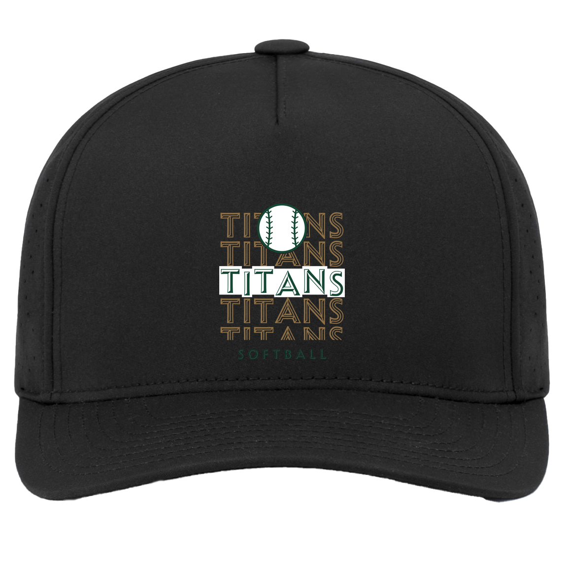 tc-titans-echo-highlight-2-pacific-headwear-weekender-perforated-snapback-cap — Black — Front — source sha256 4f98558b6c9175f681b60b2c18f366637b66e602b98c7ef8ea91d49fe5dc8deb — Color position 2