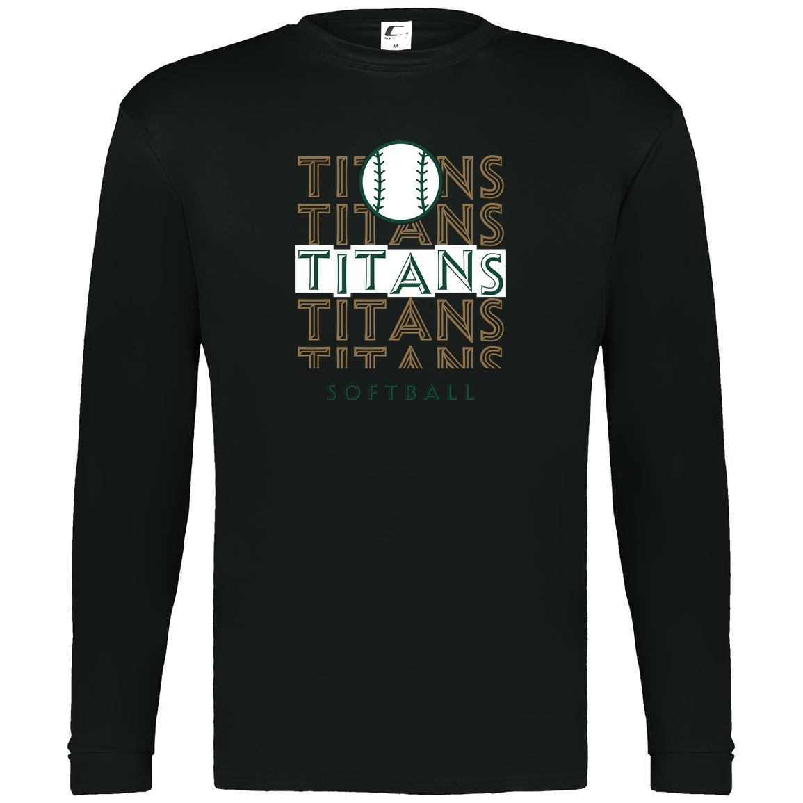tc-titans-echo-highlight-2-c2-mens-performance-long-sleeve-tee — Black — Front — source sha256 51d13f5a9e44bca312c684c97a60a586a55cc76da145a390c693d85a7168bd1d — Color position 1