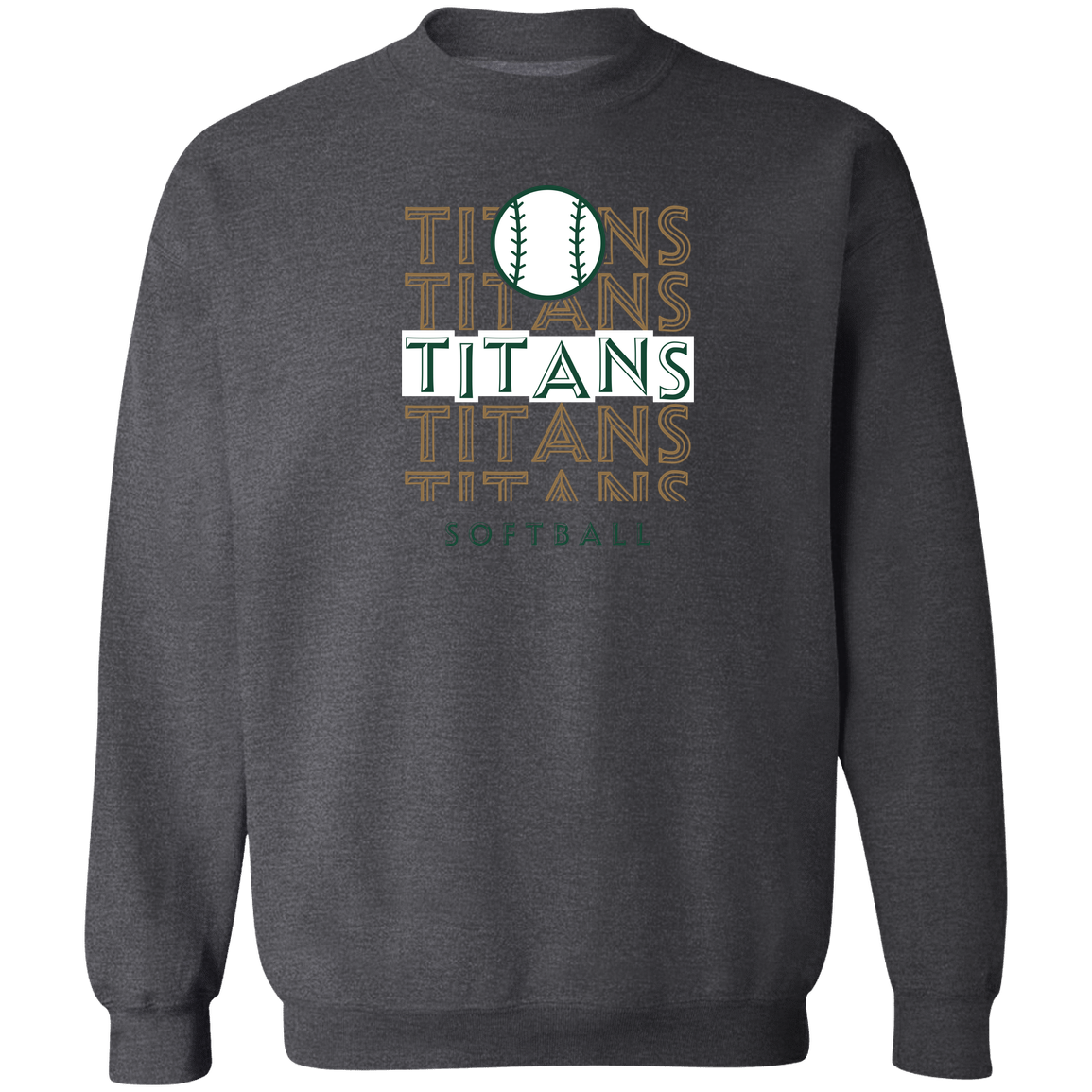 tc-titans-echo-highlight-2-gildan-crewneck-pullover-sweatshirt — Dark Heather — Front — source sha256 5da1ad57a6c456c9045f0619732af30cd5f493864a490eec99f239dd983a94cd — Color position 6