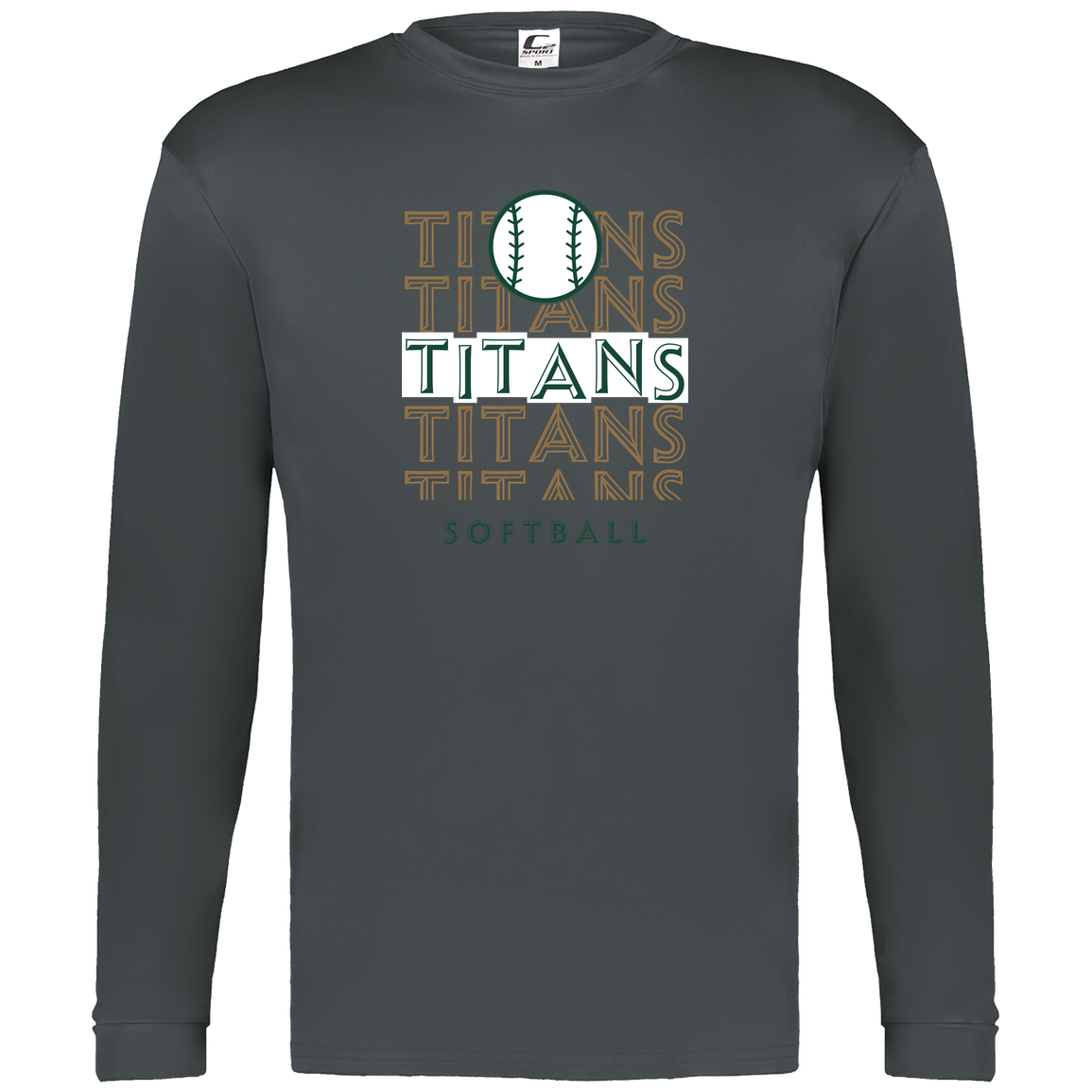 tc-titans-echo-highlight-2-c2-mens-performance-long-sleeve-tee — Graphite — Front — source sha256 65154a1fcf2debf7f9f19fa0d39f8a8091f7579eb5e601e52ec24c0f42f24725 — Color position 2