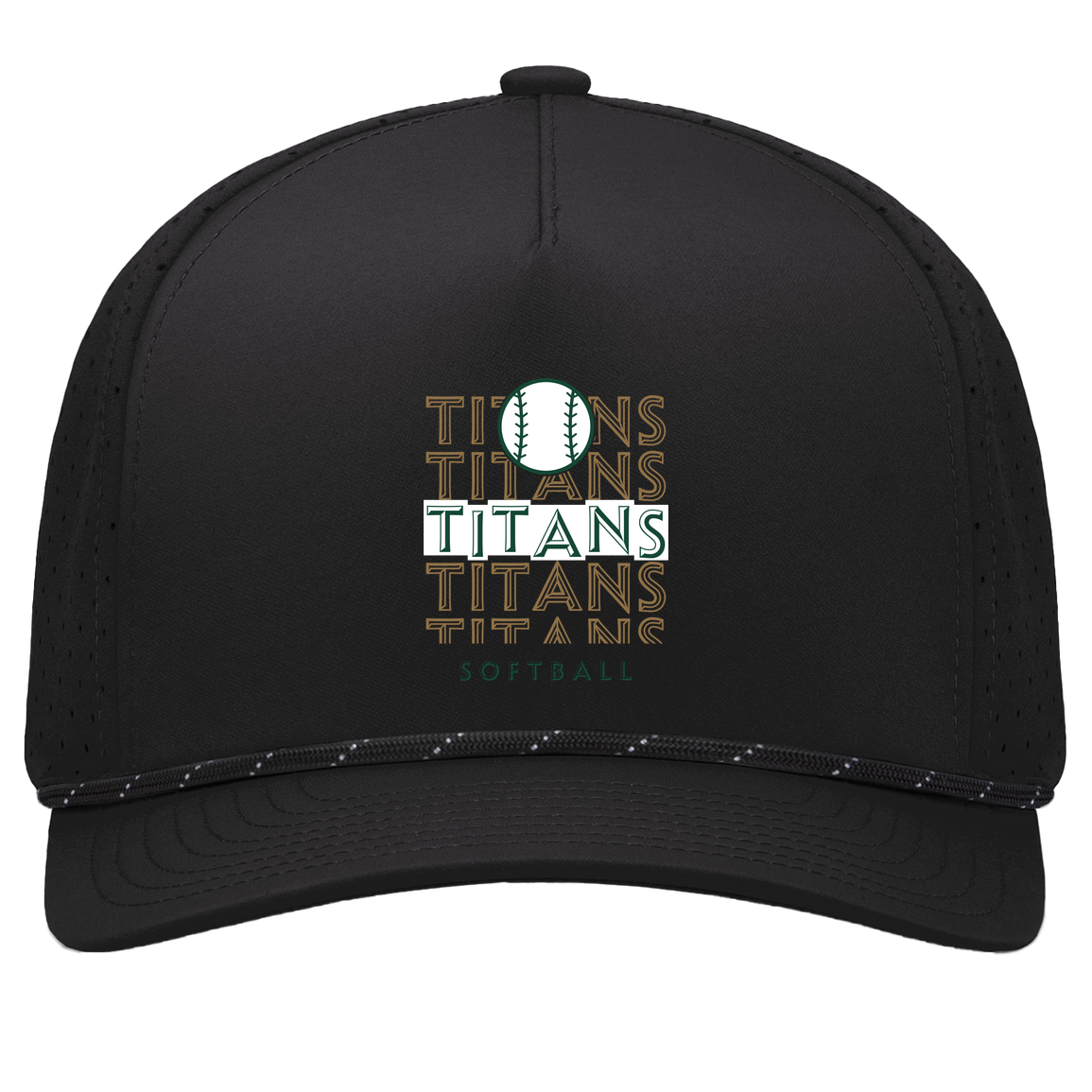 tc-titans-echo-highlight-2-pacific-headwear-weekender-perforated-snapback-cap — Black/Black — Front — source sha256 731ef42fc04e1836778361aedd8ab45b32d1ecaa803761a01743140901297892 — Color position 1