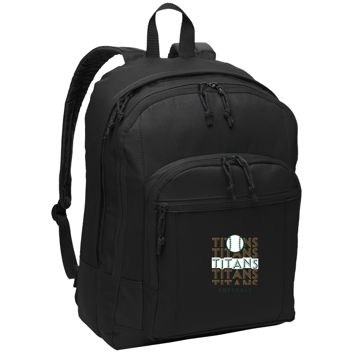 tc-titans-echo-highlight-2-port-authority-basic-backpack — Black — Front — source sha256 8ec7797862e2032a93cb0982ec54b6fb027456907a979fae7b54870542b7400c — Color position 1