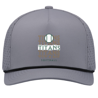 tc-titans-echo-highlight-2-pacific-headwear-weekender-perforated-snapback-cap — Graphite/Black — Front — source sha256 9e1d479db99423922fc98c82b505a1f1e51bf829029a339233c5dbcbc38d94c7 — Color position 3