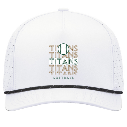 tc-titans-echo-highlight-2-pacific-headwear-weekender-perforated-snapback-cap — White/Black — Front — source sha256 a001257e536f82bd736a823687020ec201b82e2adb307573e12080899c3a1e1f — Color position 7