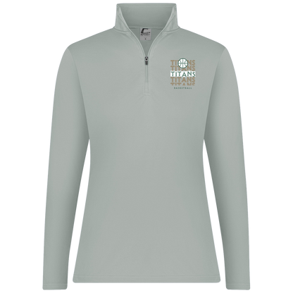 tc-titans-echo-highlight-c2-womens-1-4-zip-pullover — Silver — Front — source sha256 3ba622530090c0478959c867d9404195764e4eb1e02c05f78d378c18f1b71ad2 — Color position 2