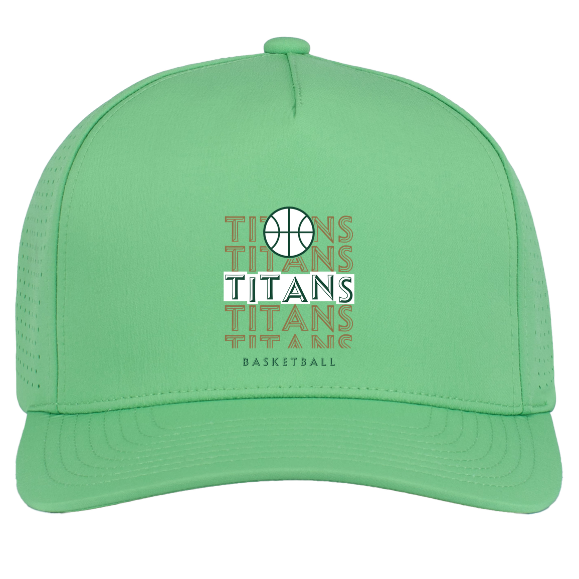 tc-titans-echo-highlight-pacific-headwear-weekender-perforated-snapback-cap — Green — Front — source sha256 5a77ef24876ad706ff87c0d40c1fbfab39f93a214c2fdb0b6ab5ff3e980671c2 — Color position 8