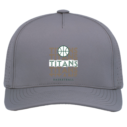 tc-titans-echo-highlight-pacific-headwear-weekender-perforated-snapback-cap — Graphite — Front — source sha256 bc5d1a91abc148babc673db6966a3d66b67444d5a8746f847a73435afd8d7e33 — Color position 4