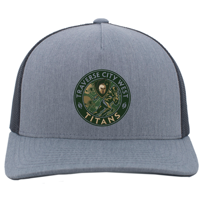 tc-titans-football-breakaway-pacific-headwear-5-panel-trucker-snapback-cap — Heather Grey/Light Charcoal — Front — source sha256 031a84038fd0a99f69a1e4e4a8321489cc08ebee1f0d4eef4462a9337381e653 — Color position 2