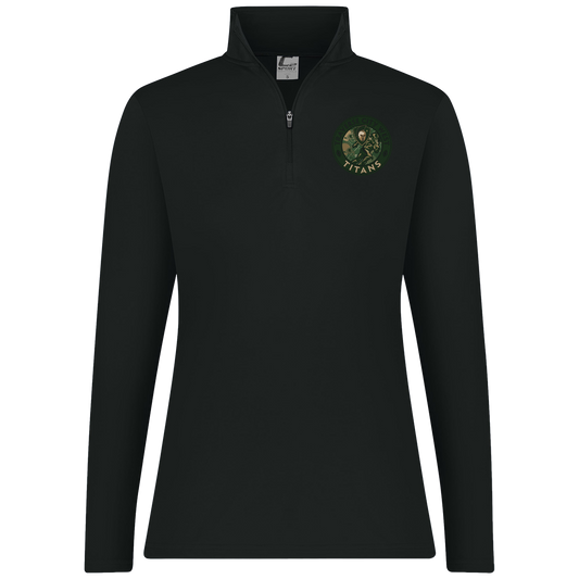 tc-titans-football-breakaway-c2-womens-1-4-zip-pullover — Black — Front — source sha256 6305768c9776875beeaa7431cd4df89dddb802153f12c0ef3599152a1fd41a82 — Color position 1