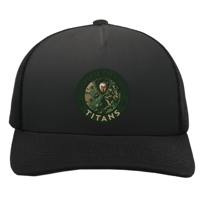 tc-titans-football-breakaway-pacific-headwear-5-panel-trucker-snapback-cap — Black/Black — Front — source sha256 95c4bb6f0f0d87e46182a27c4558fc609f6f7af869fb48946b3c984cfd002161 — Color position 3