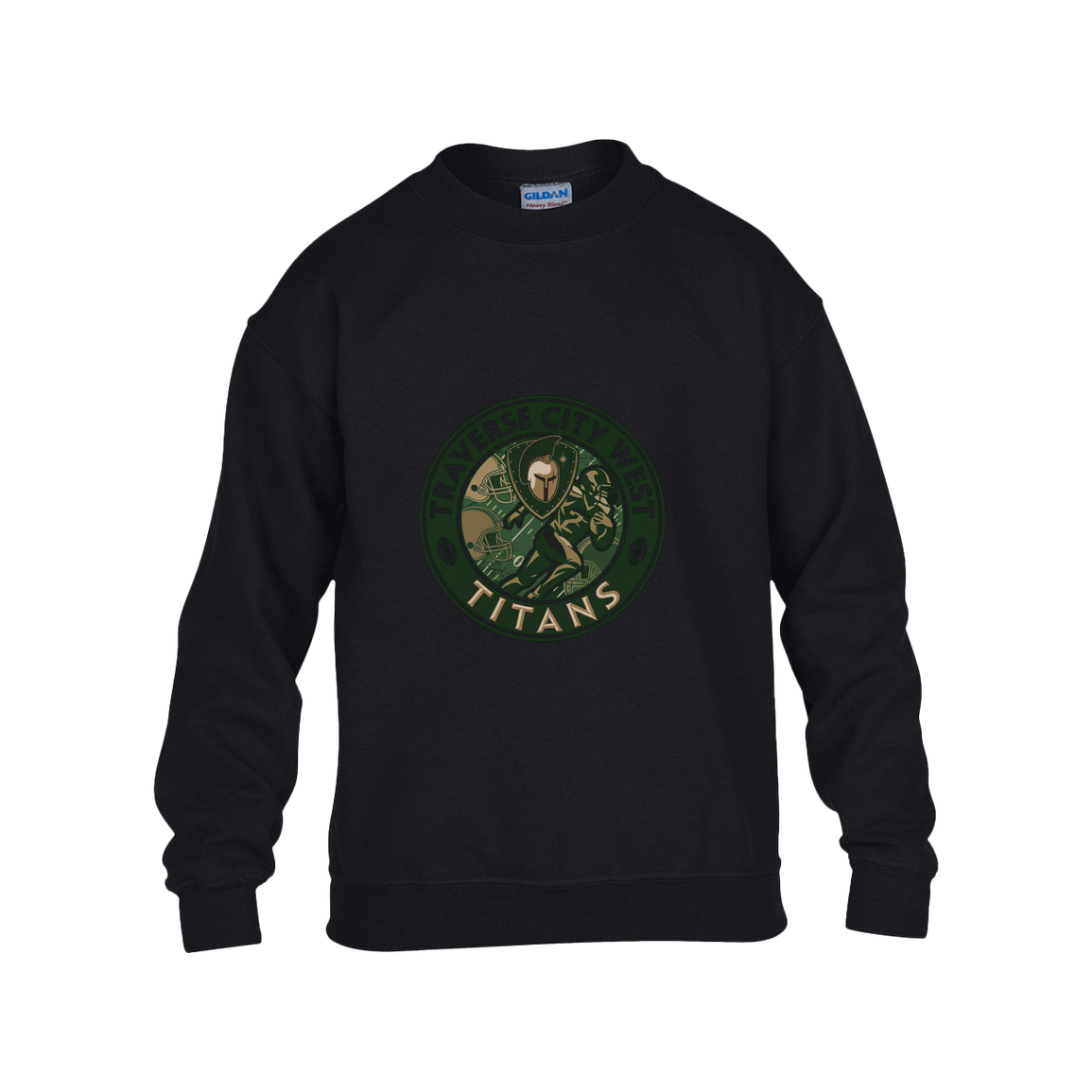 tc-titans-football-breakaway-gildan-kids-heavy-blend-fleece-crew — Black — Front — source sha256 bb5f61aa4621eab6ffde360def461e7b714de3a7060ea8577cd1067d74541563 — Color position 1