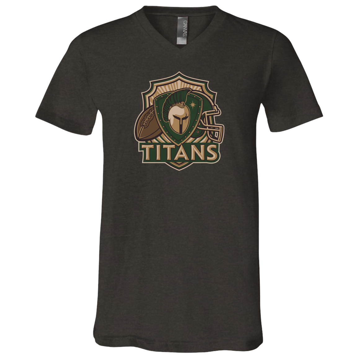 tc-titans-football-crest-v2-bella-canvas-unisex-jersey-ss-v-neck-t-shirt — Dark Grey Heather — Front — source sha256 0dc1ef8bd4f55d091071a3a0e4a94d409cd995878c26d7cfa18334bea4ea6471 — Color position 3