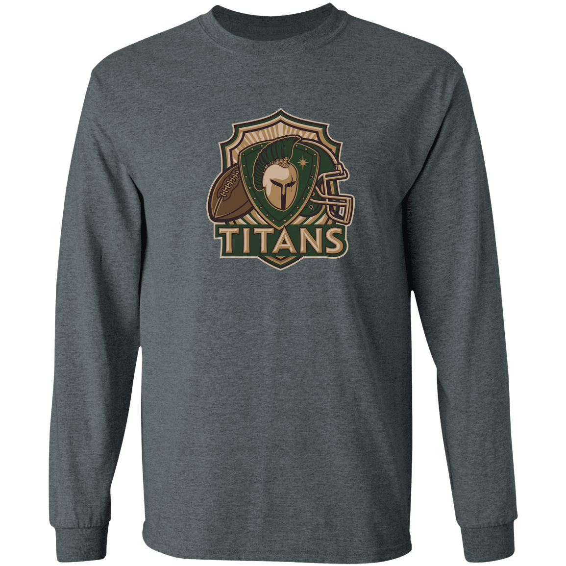 tc-titans-football-crest-v2-gildan-ls-t-shirt-5-3-oz — Dark Heather — Front — source sha256 1fc4cb7d8054c1d648b484df551b1893eec4853ddd4e8d83eca641bf8ae4a354 — Color position 2