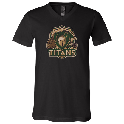 tc-titans-football-crest-v2-bella-canvas-unisex-jersey-ss-v-neck-t-shirt — Black — Front — source sha256 44f67d1fe8fd87f409b240546044ea953b94ca929dfd598dc7bdb6e2df5ed4a5 — Color position 2