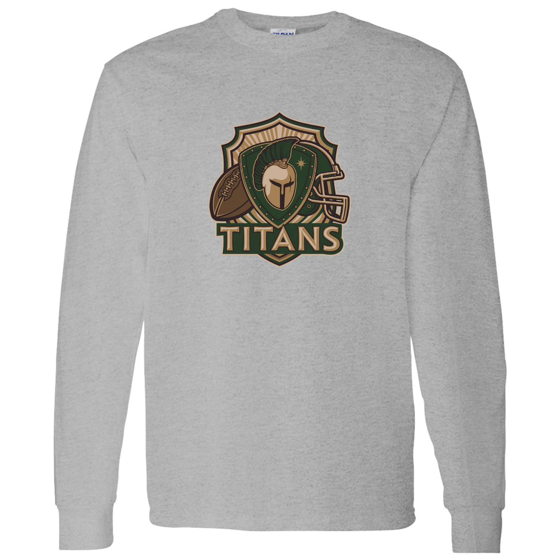 tc-titans-football-crest-v2-gildan-ls-t-shirt-5-3-oz — Sport Grey — Front — source sha256 48d6682cc9bcfba5a96619c04d3a2416a038f61e8c9041e730dfe28d090578a9 — Color position 5