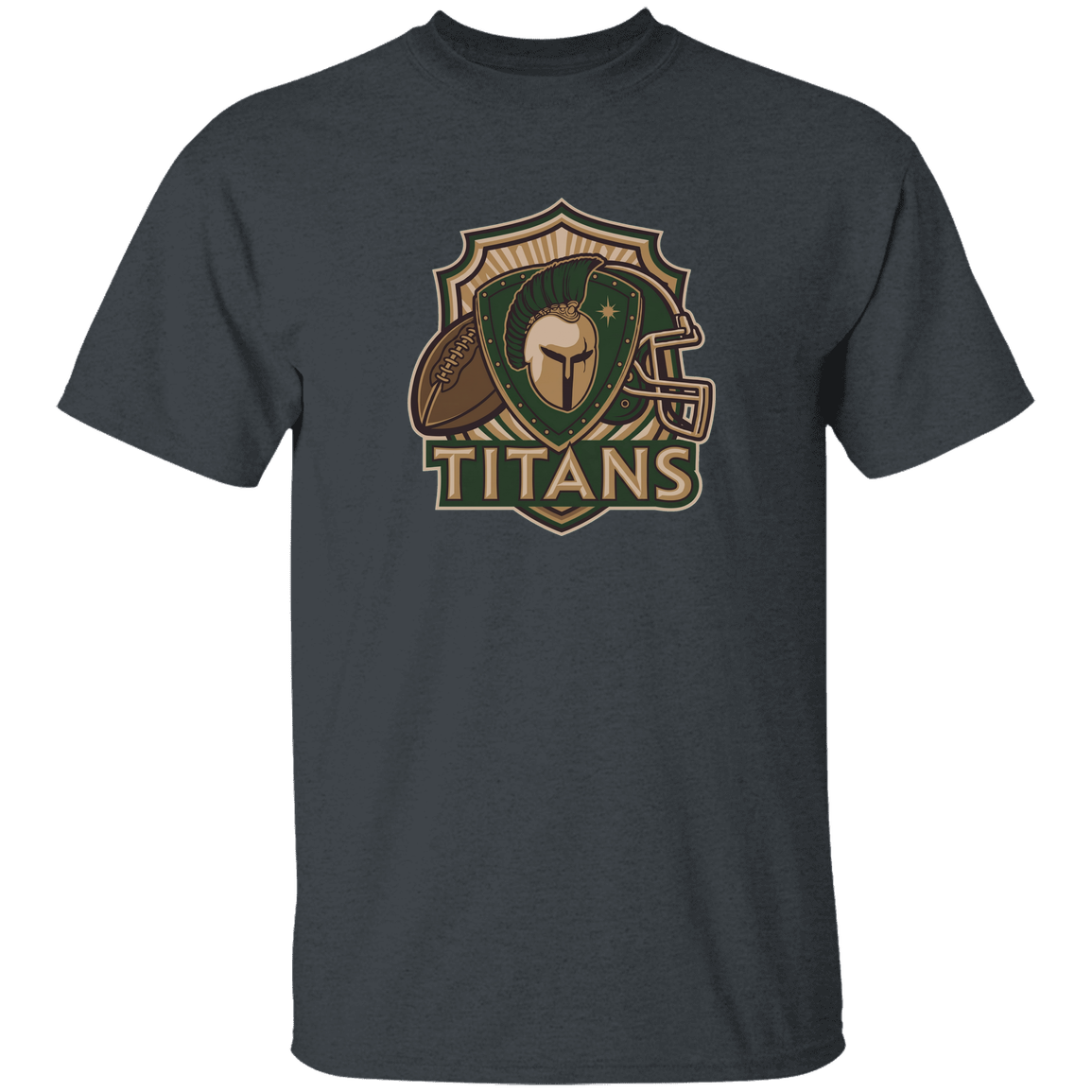 tc-titans-football-crest-v2-gildan-youth-5-3-oz-100-cotton-t-shirt — Dark Heather — Front — source sha256 4b67c339f399ec05b373d59c066584ec372ccea4b3031cfc019acbd9b7528275 — Color position 4