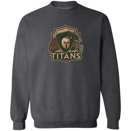 tc-titans-football-crest-v2-gildan-crewneck-pullover-sweatshirt — Dark Heather — Front — source sha256 70f1f673fafd8c2ab3225064097be07b37b1bcf33d1cc9d3784ffa1347fc1c81 — Color position 6