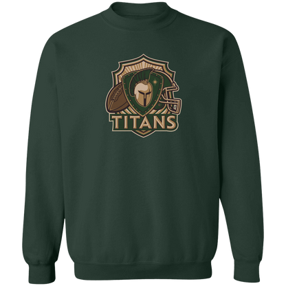 tc-titans-football-crest-v2-gildan-crewneck-pullover-sweatshirt — Forest Green — Front — source sha256 ad67a59d81112a792c4209a128f573ed1e0b98e14c44d4db39b5ce28a5352c1e — Color position 7