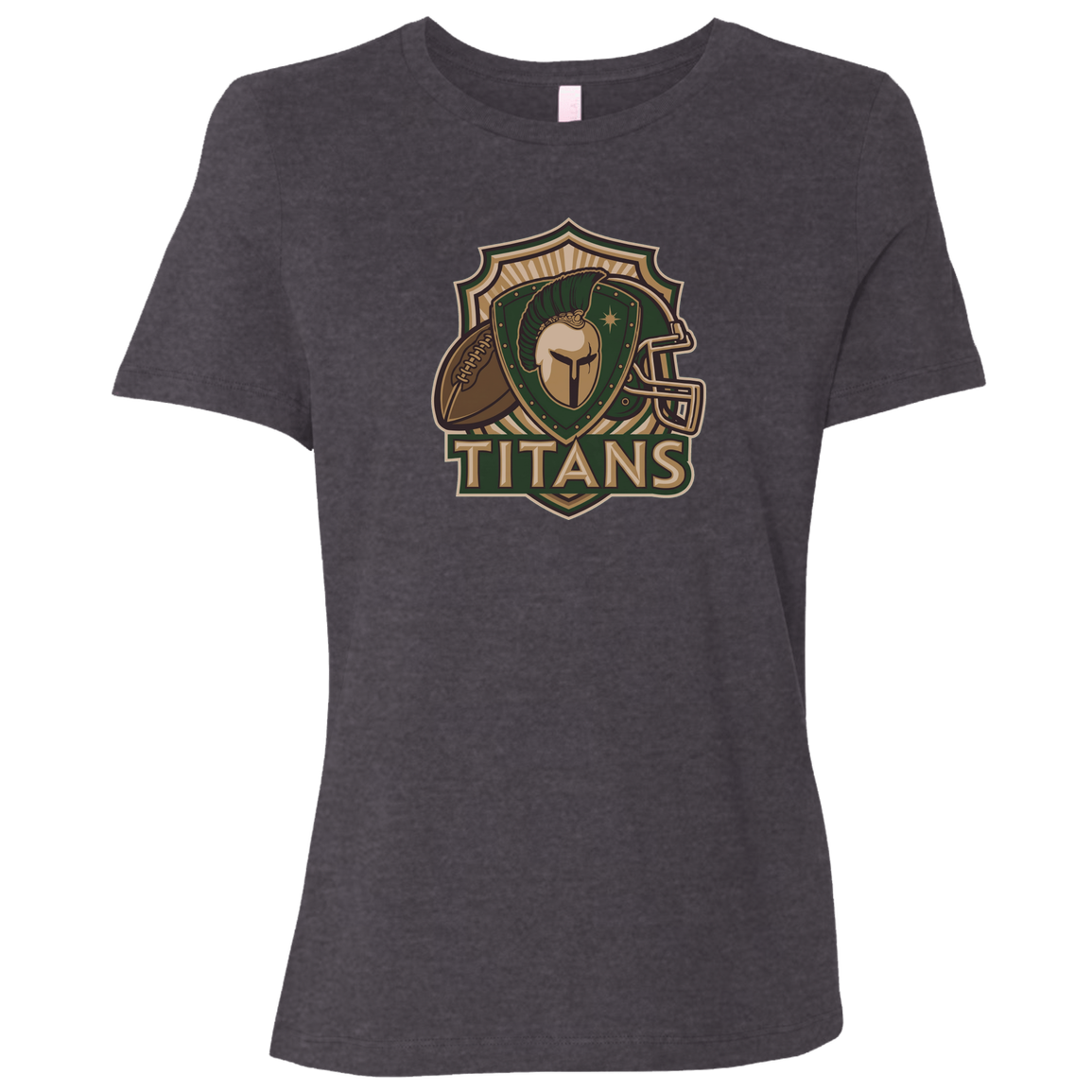 tc-titans-football-crest-v2-bella-canvas-ladies-relaxed-jersey-short-sleeve-t-shirt — Dark Grey Heather — Front — source sha256 d594560f1c3df6c0888e3cb27221ed2387a5fa9ef4b2243df001465a07d3e648 — Color position 6