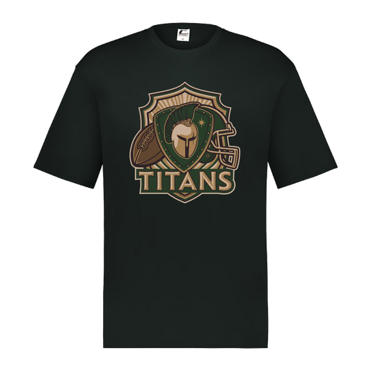 tc-titans-football-crest-v2-c2-mens-performance-short-sleeve-tee — Black — Front — source sha256 d81b7ba07606c45c2288268e1fd17ebba42d90b2a585436d29f19c06b5c61755 — Color position 1