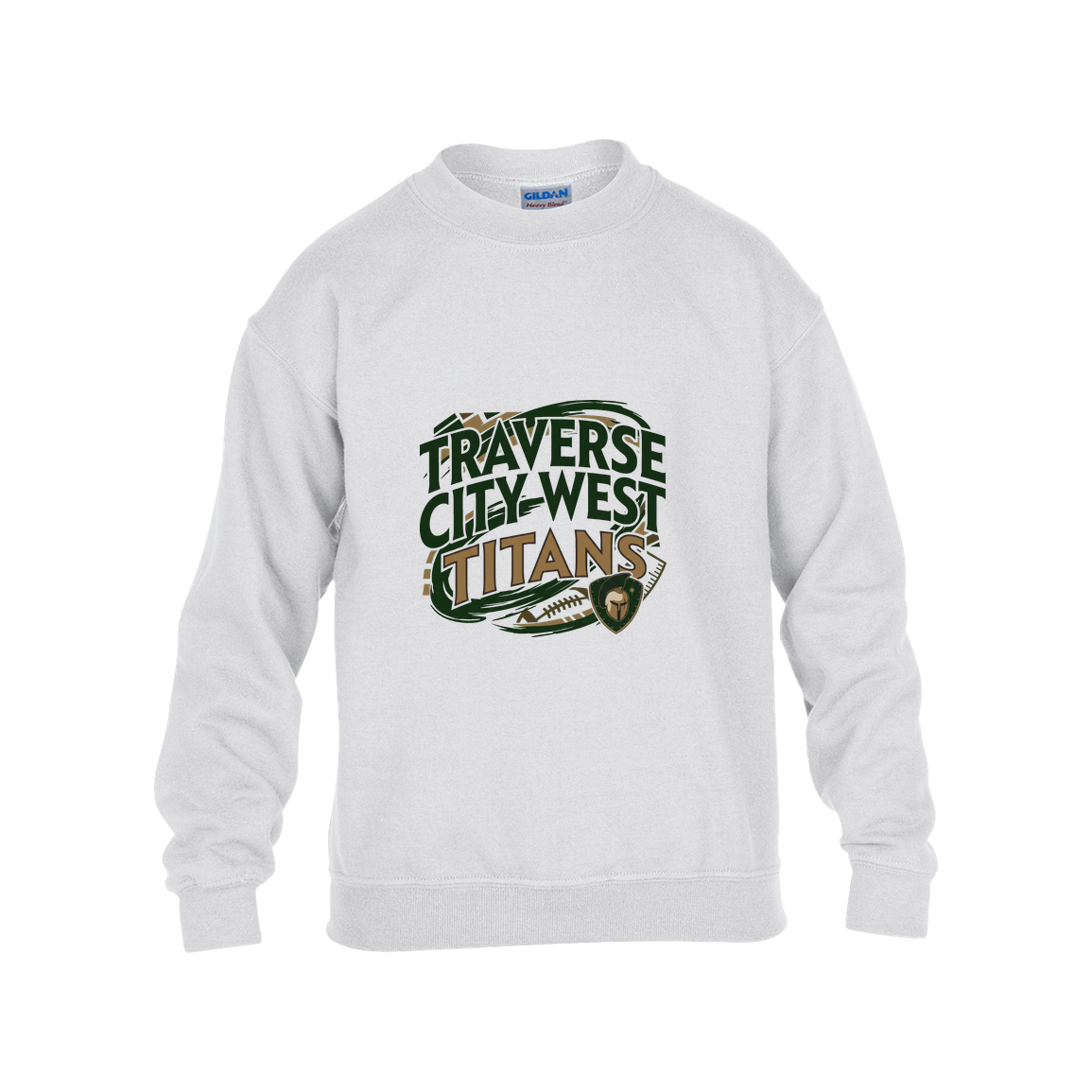 tc-titans-football-graphic-gildan-kids-heavy-blend-fleece-crew — White — Front — source sha256 0b9bfead920a99527fc8018e8825b782313fe41e0812036bbd39c6e18a62c954 — Color position 4