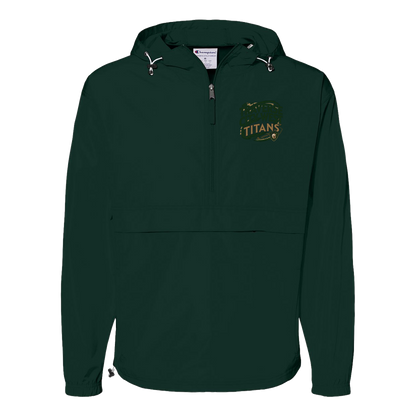tc-titans-football-graphic-champion-unisex-packable-anorak-jacket — Dark Green — Front — source sha256 280cb79bcc27fbc82e363b0b6e23855110f15e49af1342b9b117c3a363dedf97 — Color position 3