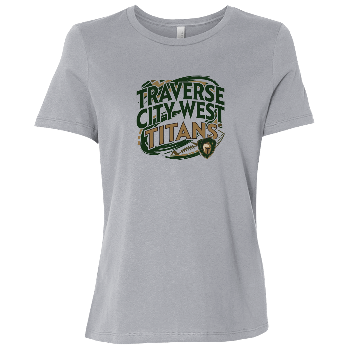 tc-titans-football-graphic-bella-canvas-ladies-relaxed-jersey-short-sleeve-t-shirt — Athletic Grey — Front — source sha256 31d7ae111dd23765b76452efb00bb9669ee3c9f5c8ef7eef2ef0c0a7d5ffded7 — Color position 3